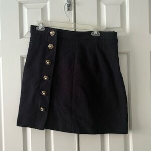 Ann Taylor Navy A-line Mini Skirt